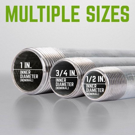 Ace Trading - Nipple STZ Industries 1 in. MIP each X 1 in. D MIP in. Galvanized Steel 2 in. L Nipple 301UP1X2